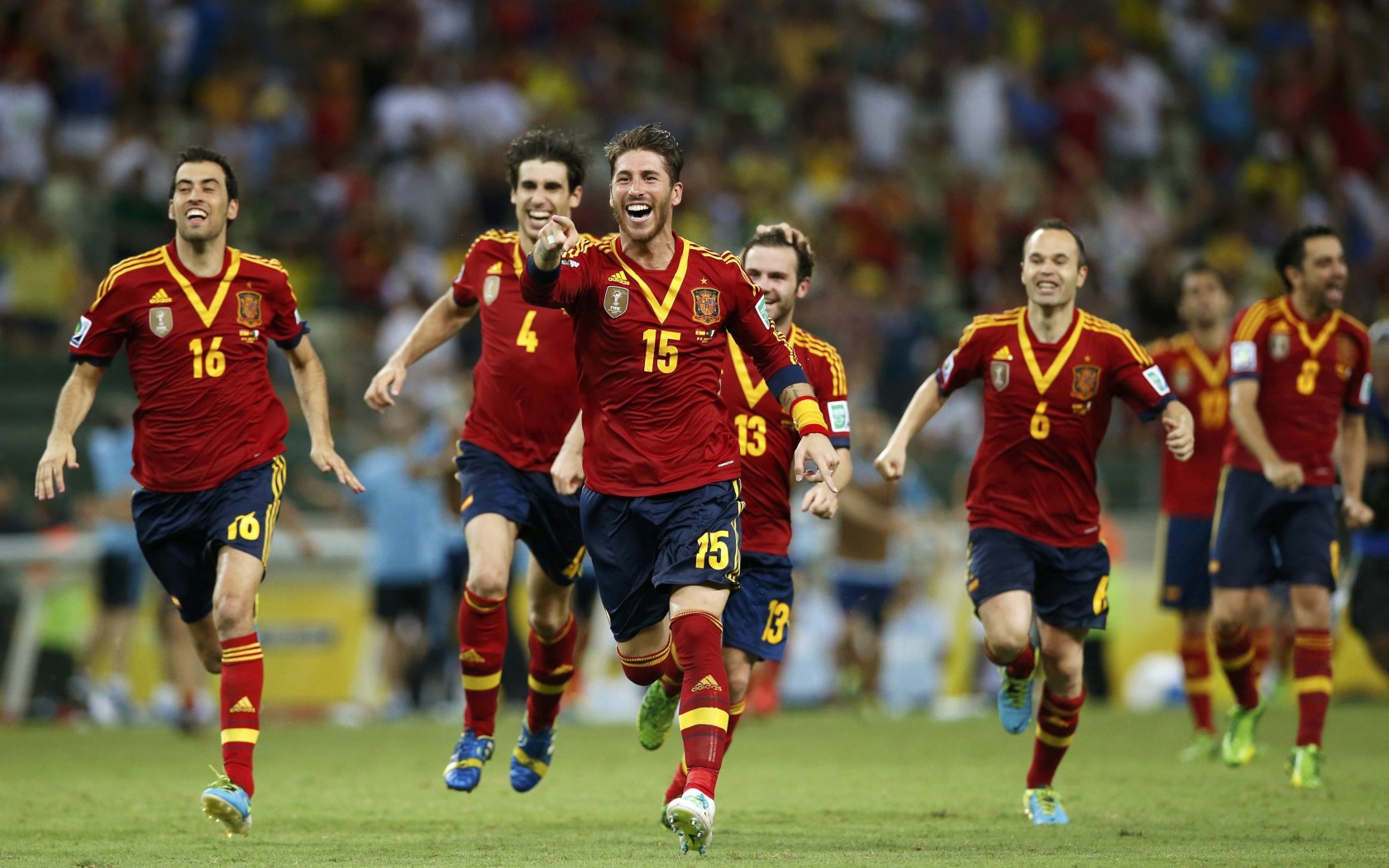 Spain Goal Celebrates Confederation Cup 2013 Mega Zoune